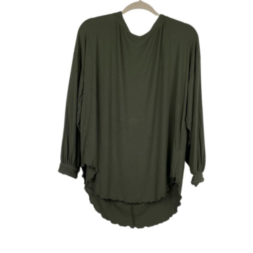 Free People cowboy shimmy shake top Olive Green size Small